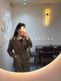 ترنچ کت بلند زنانه مدل mara مناسب روزمره دانشجویی
